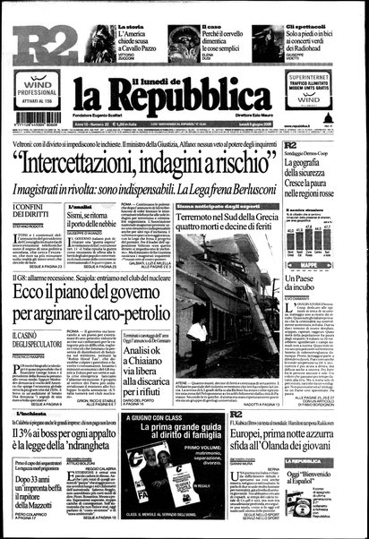 Il lunedì de La repubblica